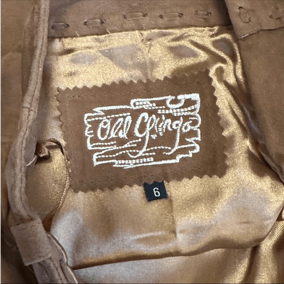 Vintage Old Gringo Suede Leather Pants — Brown, Bootcut, US 6 (33”) - Picture 9 of 10